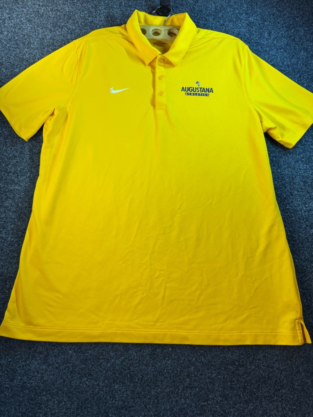 Nike Yellow Augustana Athletics Polo Shirt Men's Size XL
